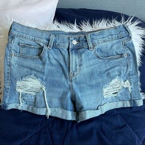 Distressed Jean Shorts